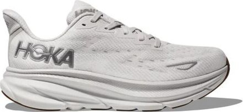 Hoka W Clifton 9 Sko Hvit Og Sølv  unisex 37 1/3