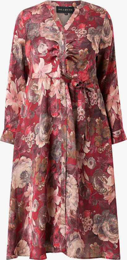 Kjole Sun Cut Skirt And Long Sleeves - Rød