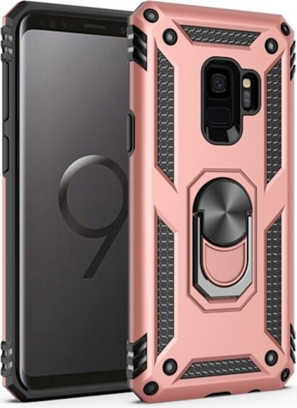 Bofink Combat Samsung Galaxy S9 deksel - Rose Gull