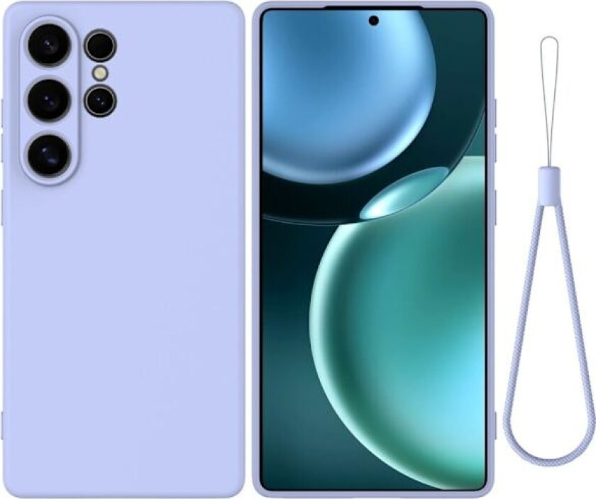 Matt flytende silikondeksel for Samsung Galaxy S25 Ultra - Lilla