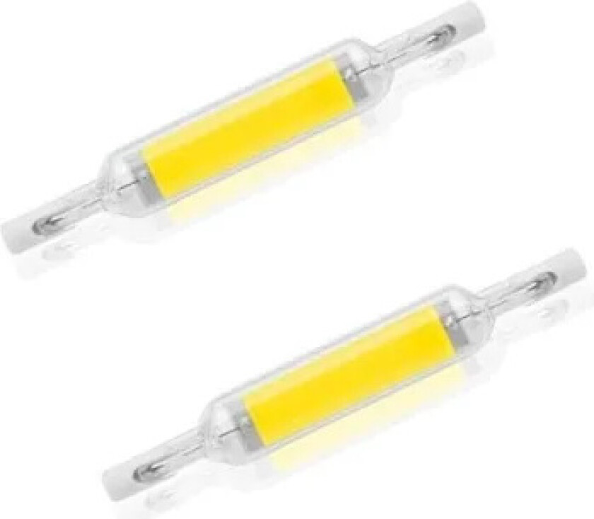 Pakke R7S 10W 78mm Dimbar LED-lampe Kaldhvit 6000K 100W Halogen J78 Erstatning Dobbeltsidig R7S Sokkelrør 360 Graders Lysvinkel