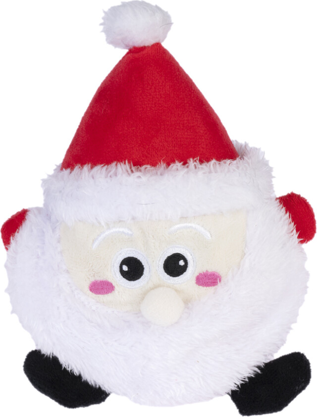 rund julenisse for hunder - L 20 x B 14 x H 9 cm