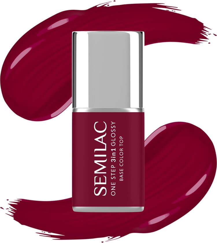 UV Gel Polish One Step 3in1 Glossy S570 Dark Raspberry