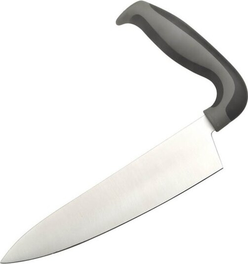 Kokkekniv ergonomisk 27 cm svart/stål