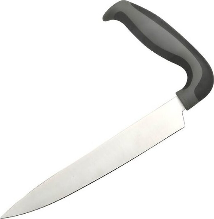 Kjøkkenkniv ergonomisk 27 cm svart/stål