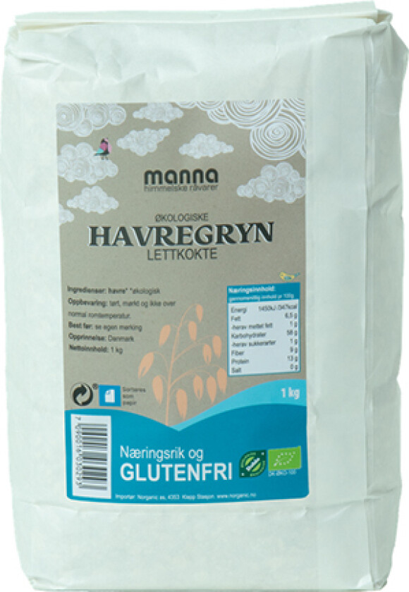 Havregryn Lättkokt Glutenfri 1 kg