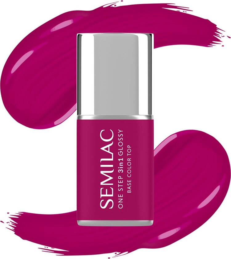 UV Gel Polish One Step 3in1 Glossy S595 Bright Purple