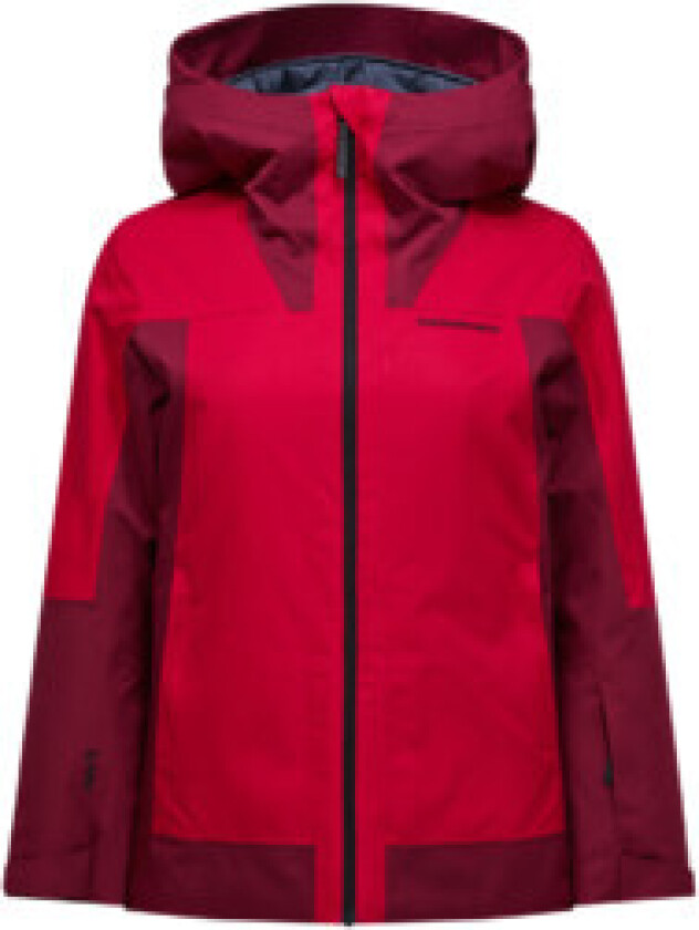 Women's Rider Tech Insulated Jacket Vertical Zenith/tech Burgundy/