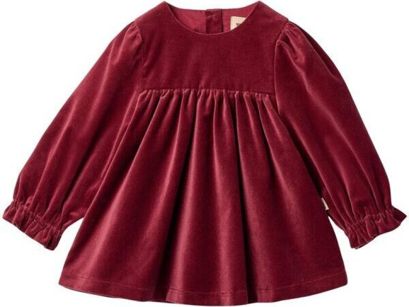 Elvira kjole til baby, Ruby Red