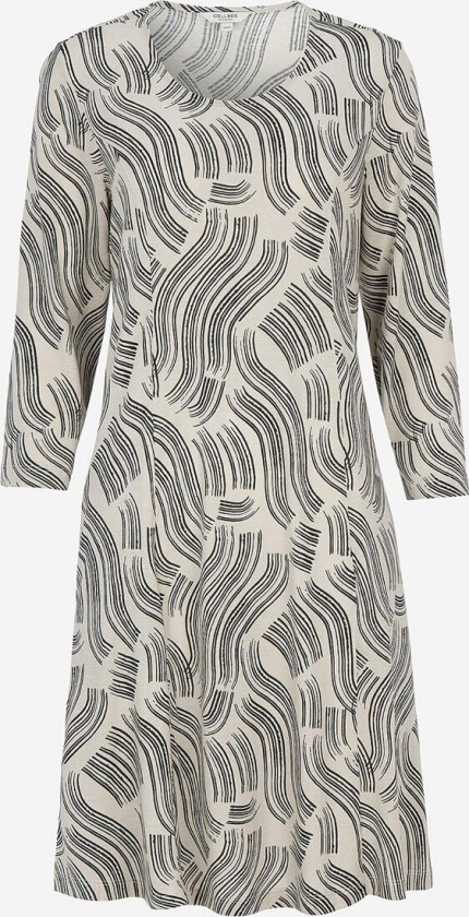 Mønstret Jersey-kjole med lommer