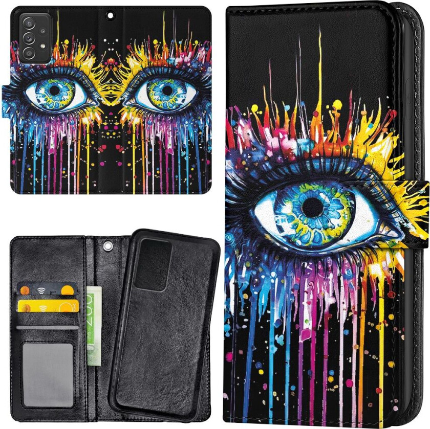Samsung Galaxy A52/A52s 5G - Lommebok Deksel Rennende Øye