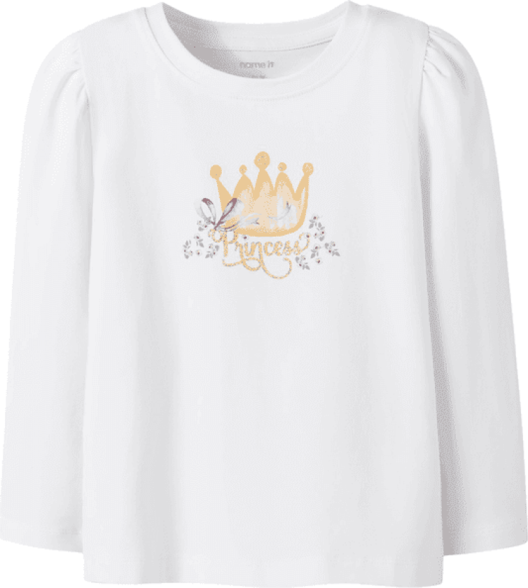 Name It Nmfronesses genser til småbarn, Bright White