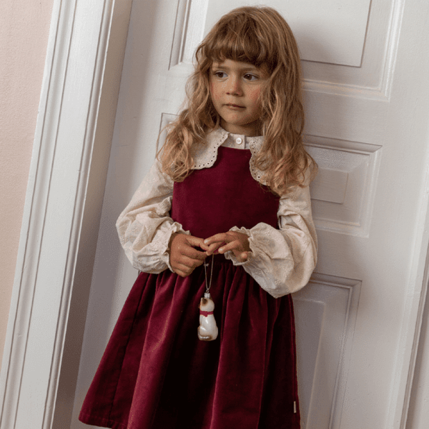 Thelma kjole til barn, Ruby Red