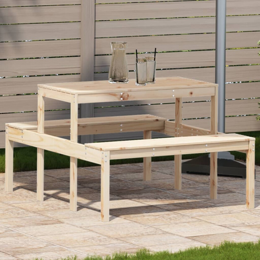 Bilde av Piknikbord 110x134x75 cm heltre furu