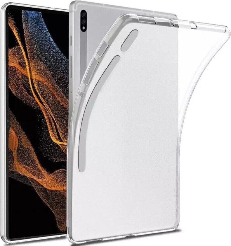 Samsung Galaxy Tab S8 Ultra Fleksibelt Deksel - Matt Gjennomsiktig