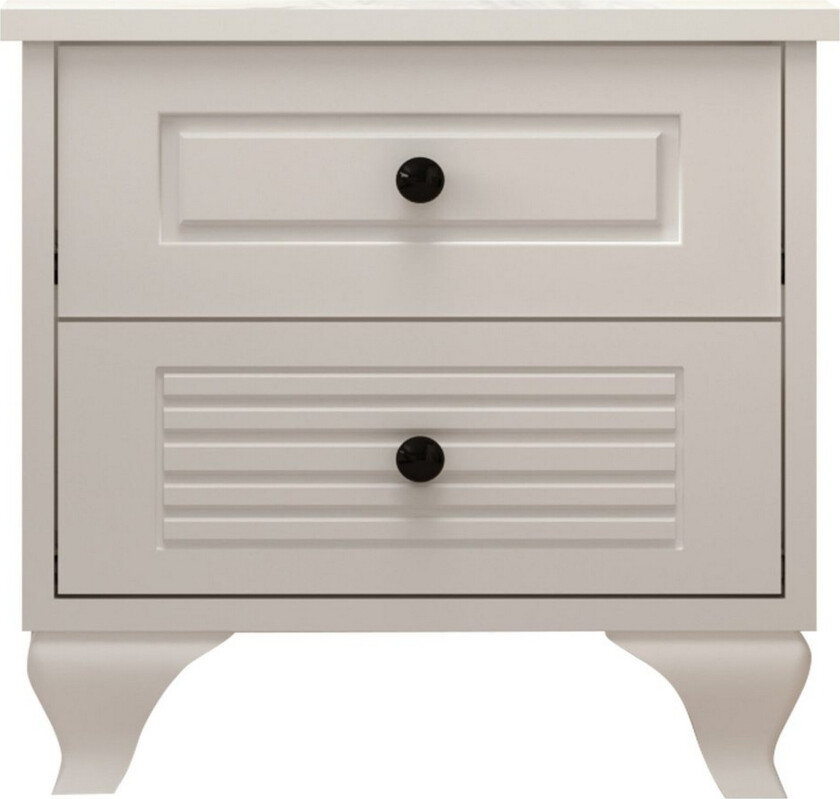 Klyros Nattbord 45 cm - Matt Hvit