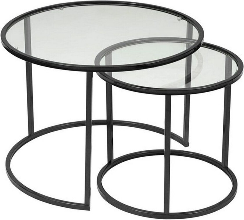 Naruram Stuebord 60 cm - Sort/Gjennomsiktig