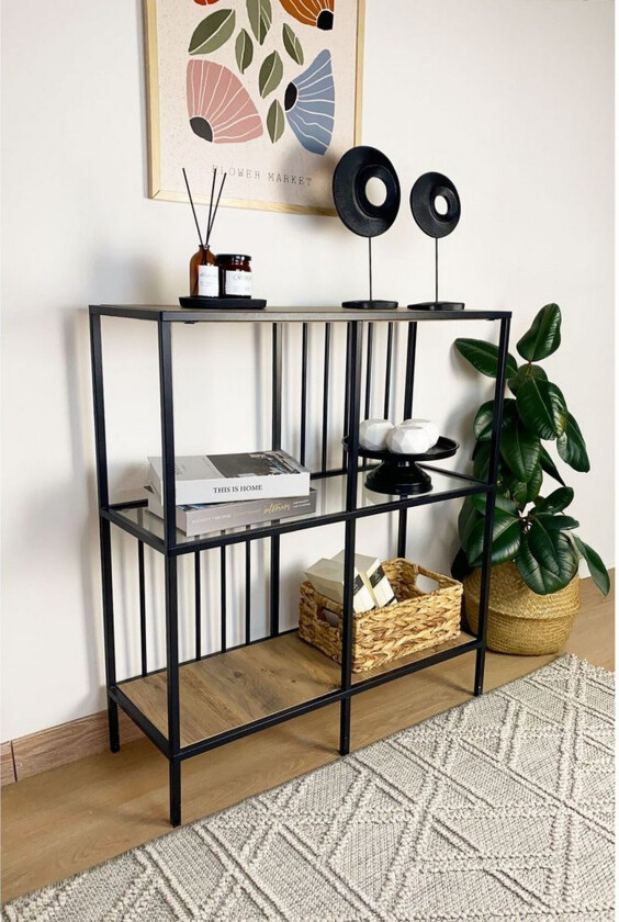 Travos Skänk 80x30 cm - Natur/Gjennomsiktig