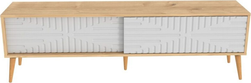 Kalon TV-benk 180 cm - Eik/Hvit