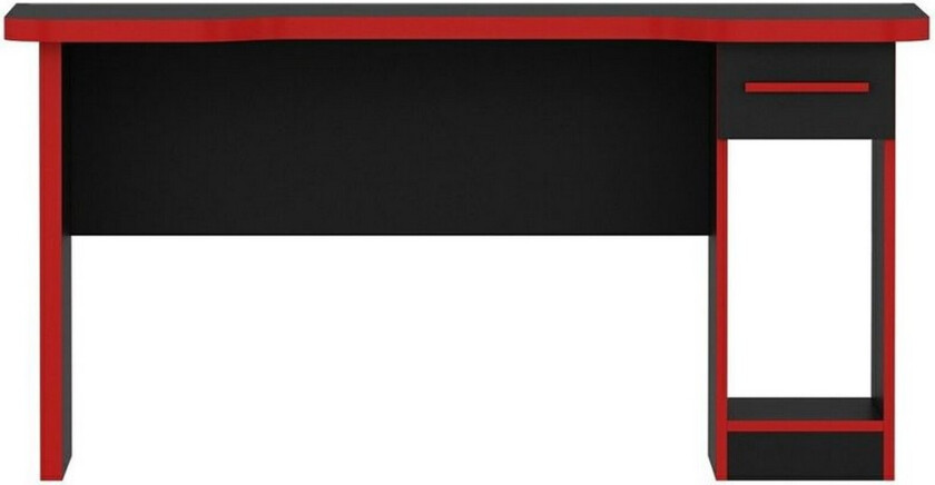 Hind Gamingbord 150x60 cm - Sort/Rød