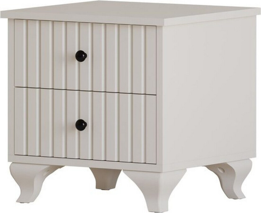 Beynor Nattbord 45 cm - Matt Hvit