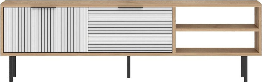 Wenus TV-benk 150 cm - Eik/Hvit