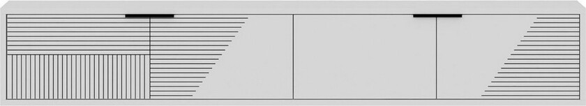 Kulwant TV-benk 180 cm - Hvit