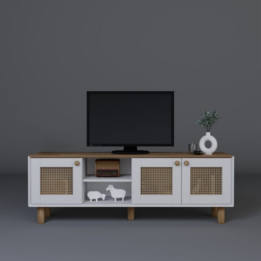 Kuniyoshi TV-benk 160 cm - Eik