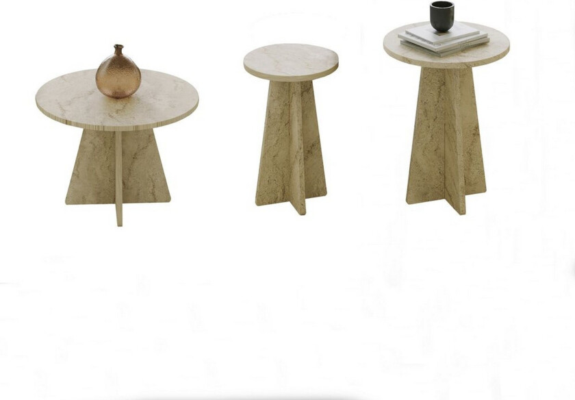 Corren Stuebord 60 cm - Travertin