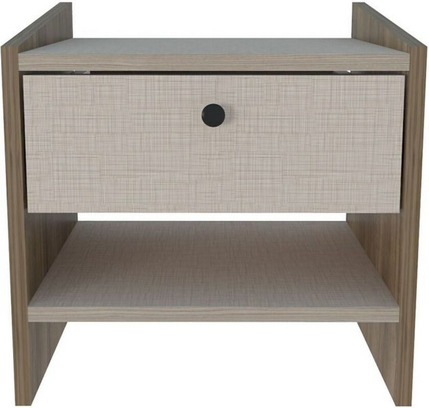 Retzow Nattbord - Valnøtt/Beige