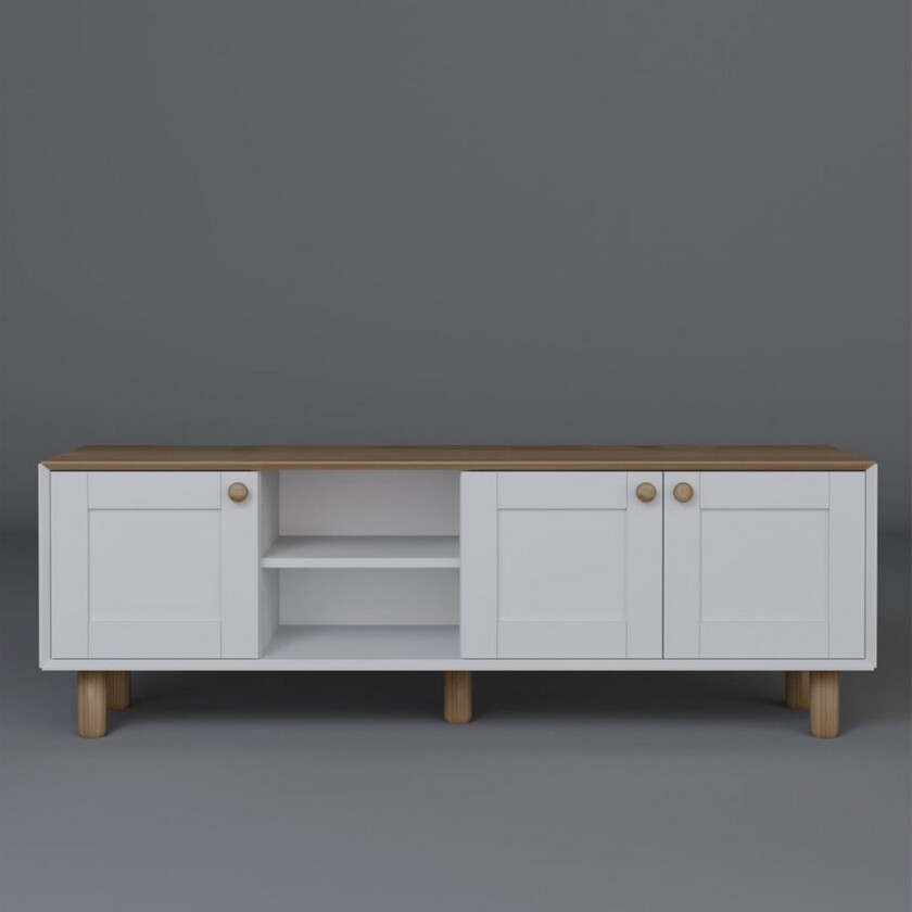 Kuniyoshi TV-benk 160 cm - Eik