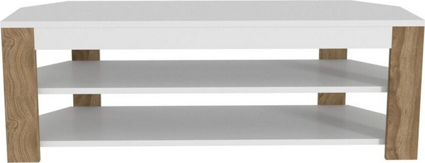 Bralyn TV-benk 120 cm - Hvit/Eik
