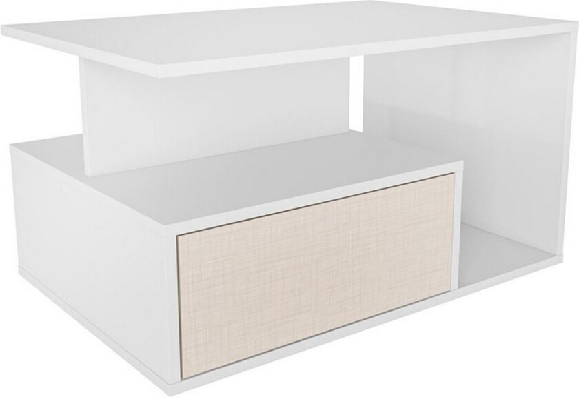 Bulvari Stuebord 90 cm - Beige/Hvit