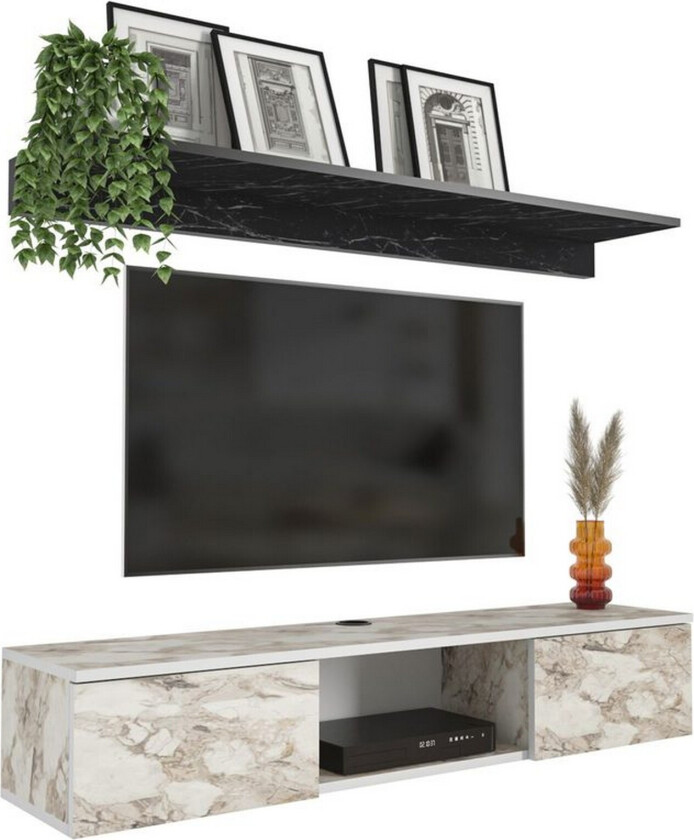 Sovric TV-benk 140 cm - Hvit