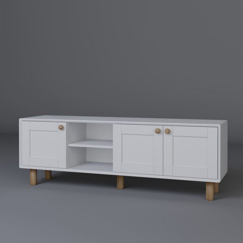 Kuniyoshi TV-benk 160 cm - Hvit