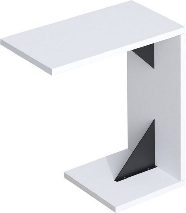 Zoey Sidebord 40 cm - Sort/Hvit