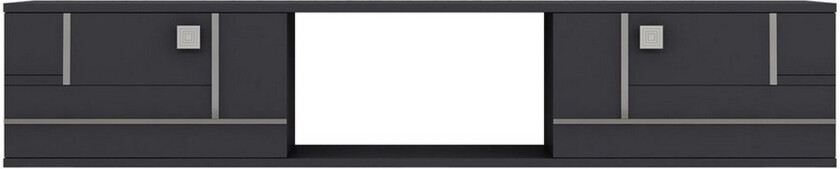 Jorin TV-benk 150 cm - Antrasitt/Sølv