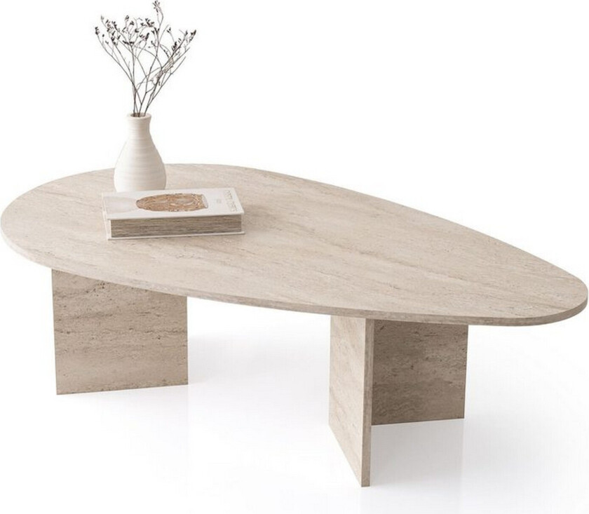 Zeyra Stuebord 139,5 cm - Travertin