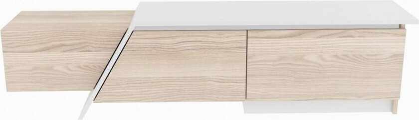 Tavros TV-benk 180 cm - Rød/Hvit