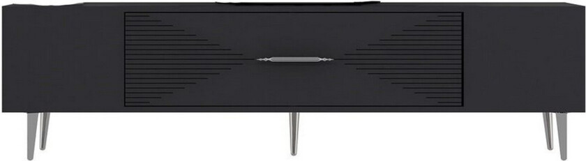 Drova TV-benk 150 cm - Antrasitt/Sølv