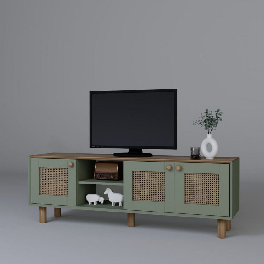 Kuniyoshi TV-benk 160 cm - Grønn