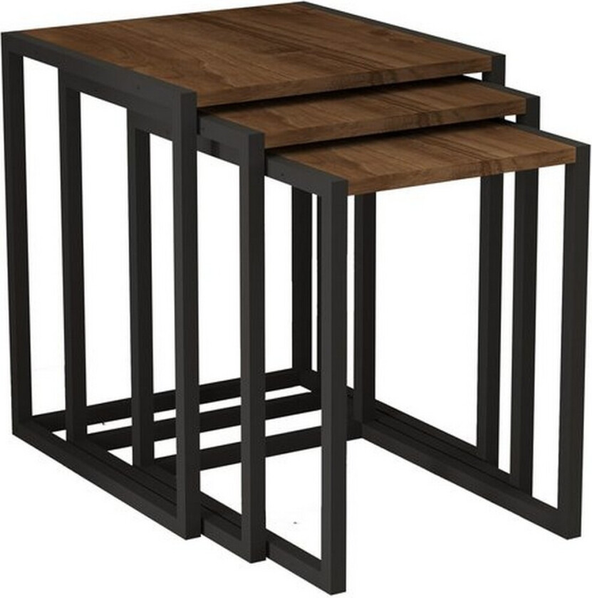 Fayen Settbord 34 cm - Sort/Valnøtt