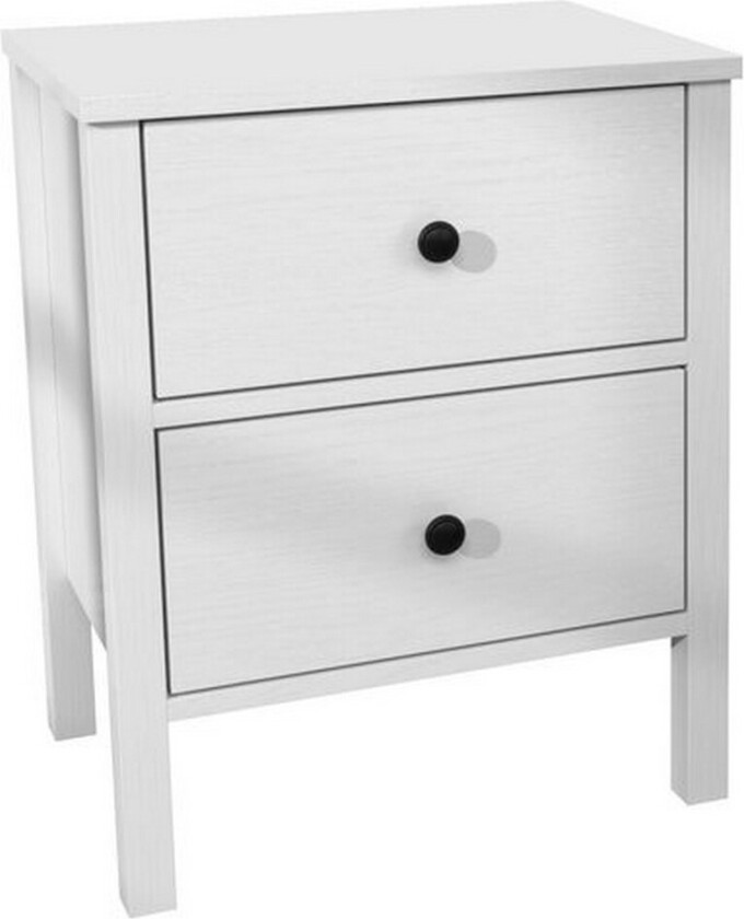 Odelis Nattbord 50 cm - Natur/Hvit