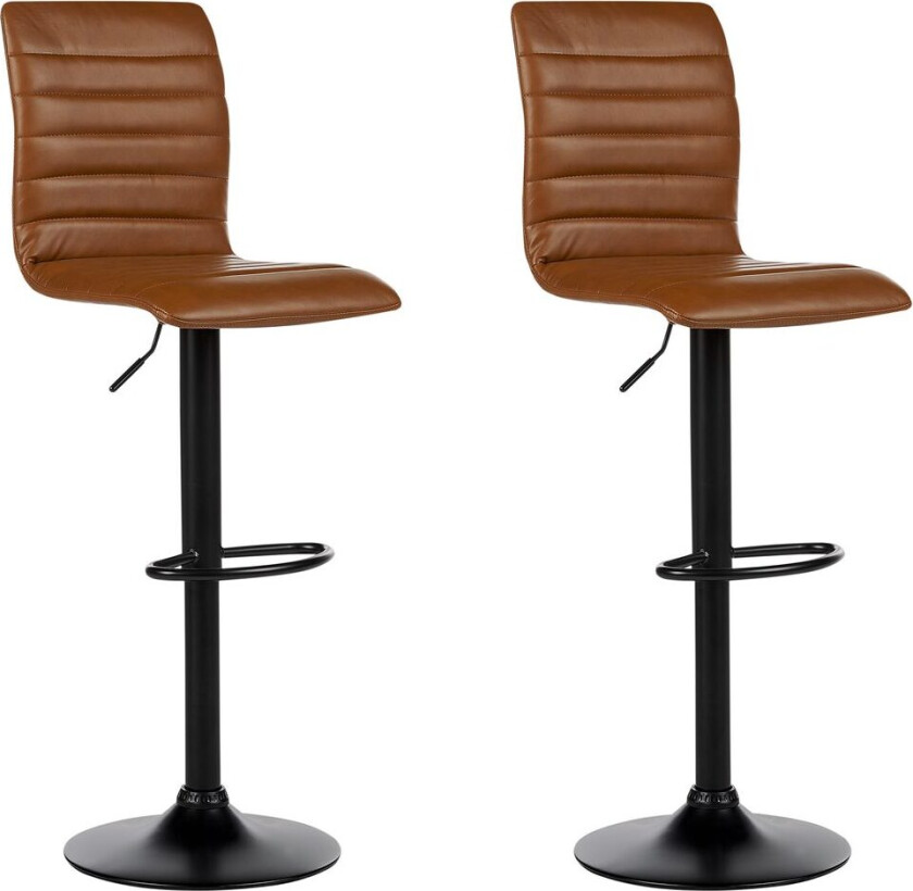 Svingbar krakk Lucerne 2-pakning - Brun, Svart