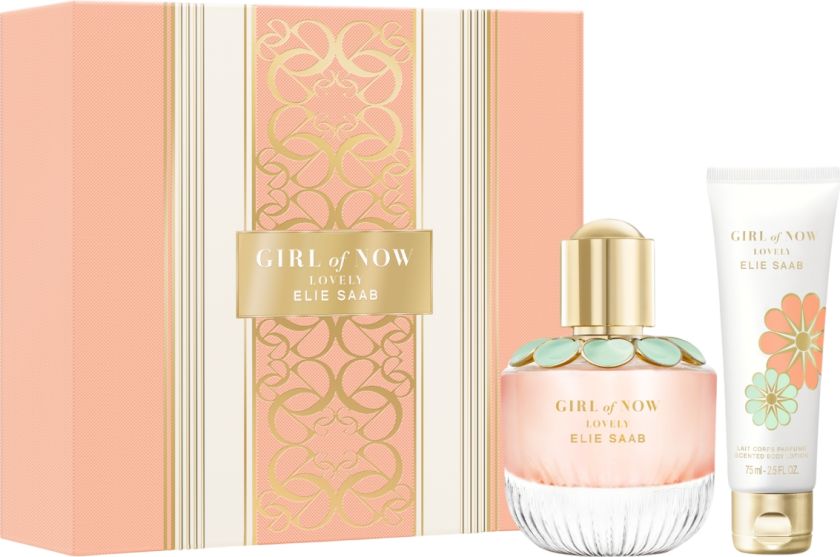Set Elie Saab: Girl Of Now Lovely, Eau De Parfum, Per Donna, 50 ml + Girl Of Now Lovely, Idrata, Lozione Corpo, Corpo, 75 ml