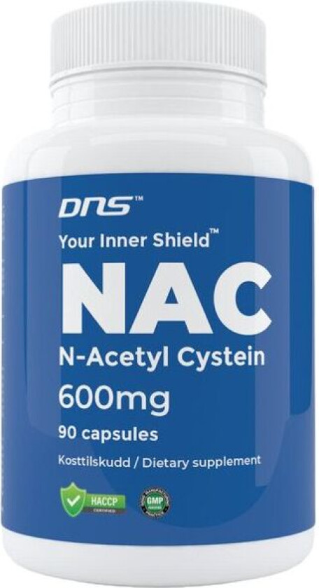 N-Acetyl Cysteine NAC 600 mg - 90 kapsler