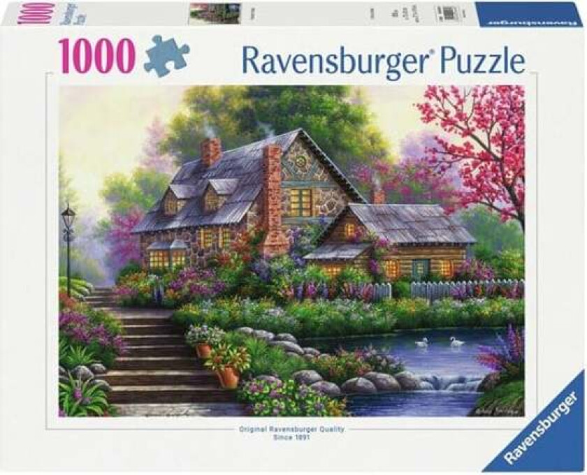 Jigsaw Puzzle Romantic Cottage 1000 pcs. Gulv