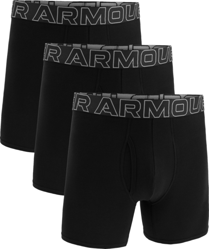 M UA Perf Cotton 6in, Black