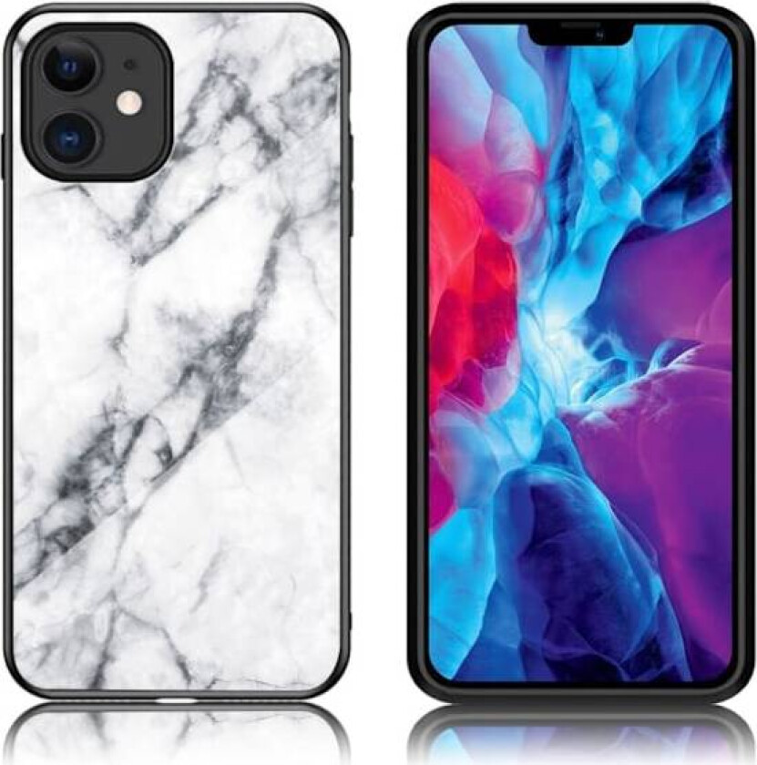 Fantasy Marble iPhone 12 Mini deksel - Hvit