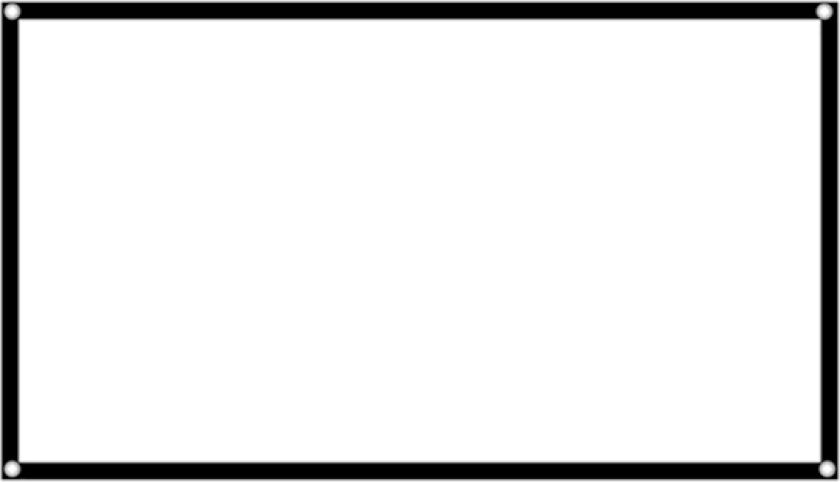 16:9 Bærbar HD Projektorskjerm Sammenleggbar Projeksjonsgardin Polyester for Hjemmekontor 60in